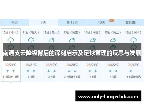 南通支云降级背后的深刻启示及足球管理的反思与发展