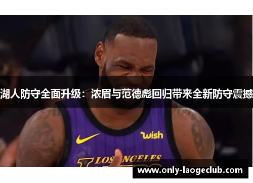 湖人防守全面升级：浓眉与范德彪回归带来全新防守震撼