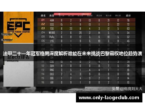 法甲二十一年冠军格局深度解析谁能在未来挑战巴黎霸权地位趋势演