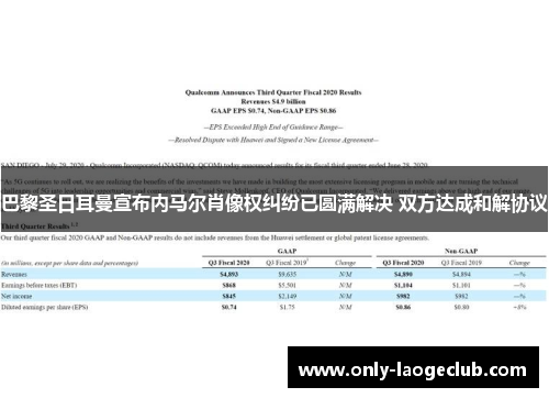 巴黎圣日耳曼宣布内马尔肖像权纠纷已圆满解决 双方达成和解协议