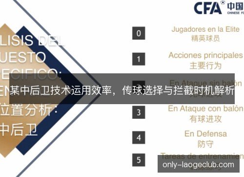 某中后卫技术运用效率,传球选择与拦截时机解析